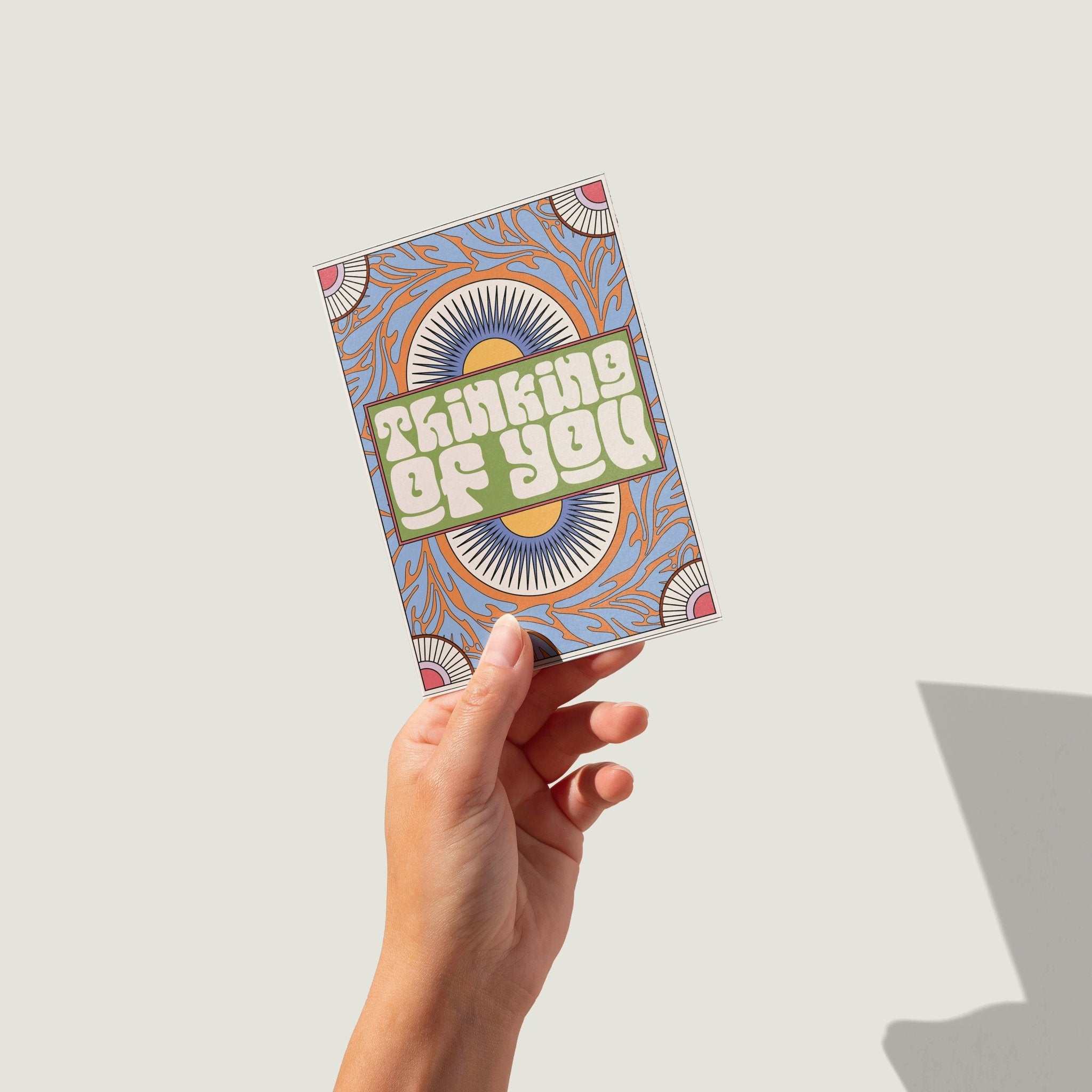'Thinking Of You' Boho A6 Greetings Card | Fully Recycled-1